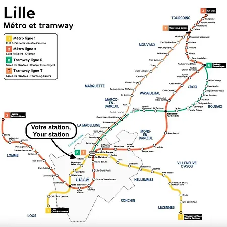 Centre - Cozy And Functional Ap Лилль